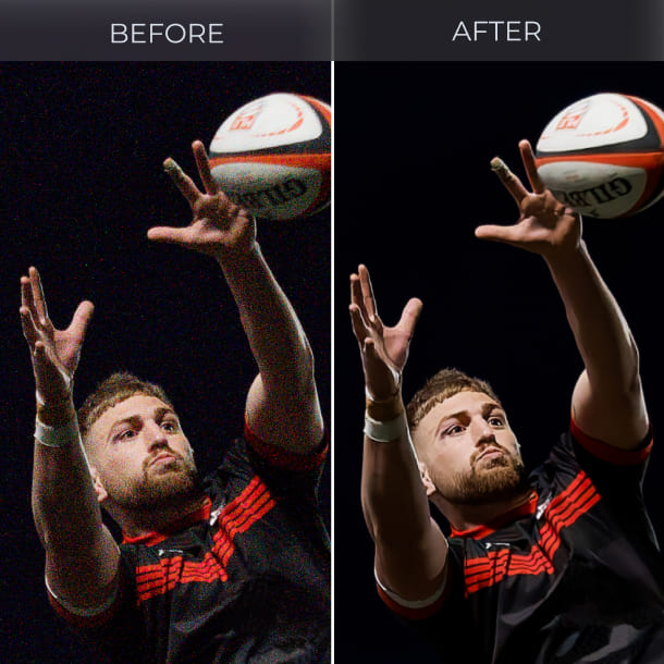 Noise reduction and sharpening exactly where you need it